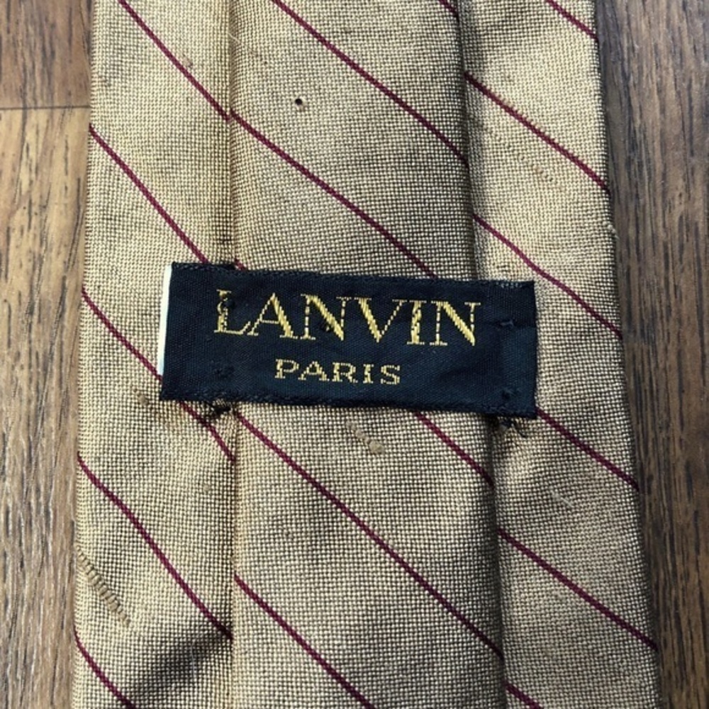 Lanvin Classic Golden Silk Tie